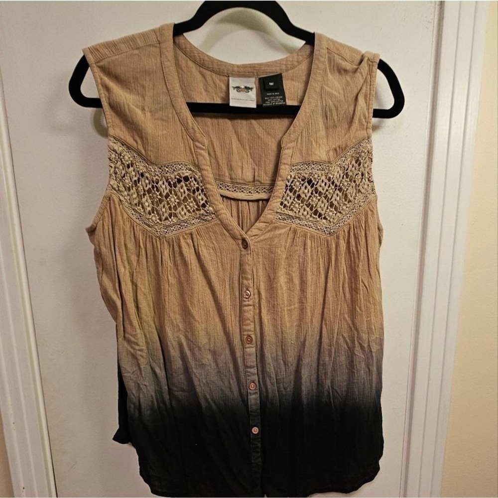Harley Davison - Size 1W Dressy Lace Top